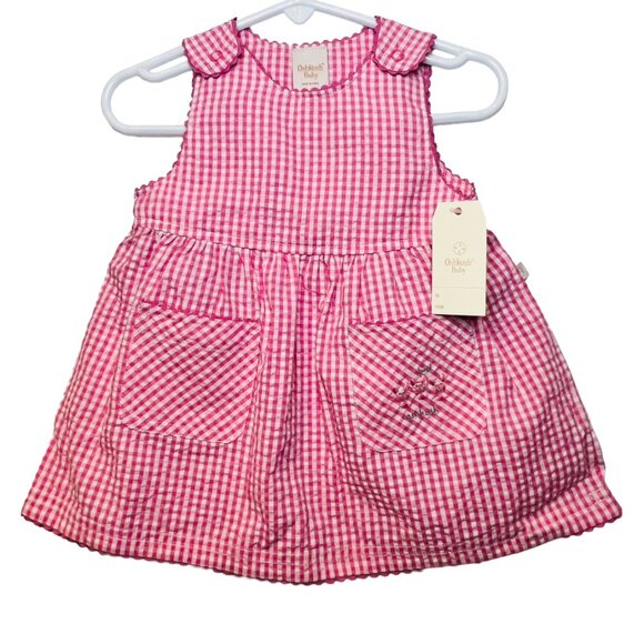 OshKosh B'gosh Other - OshKosh - NWT girls 12mo pink/white checked romper with bloomers/diaper cover